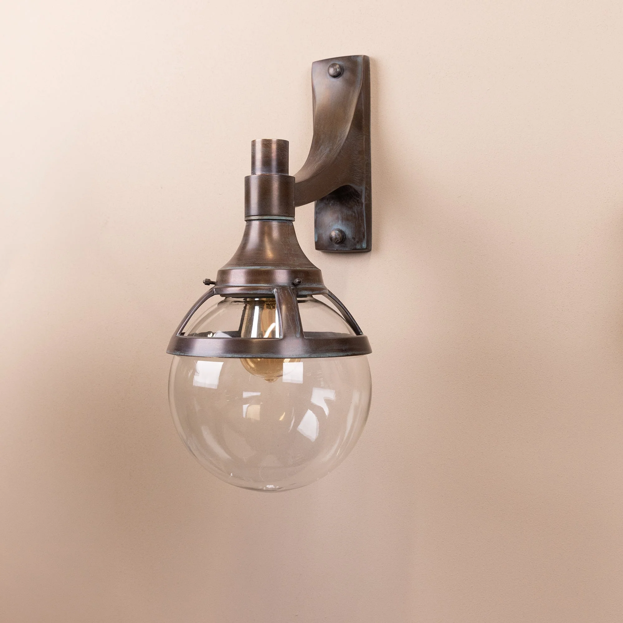 London Outdoor Wall Lamp | Copper Patina - Image 2
