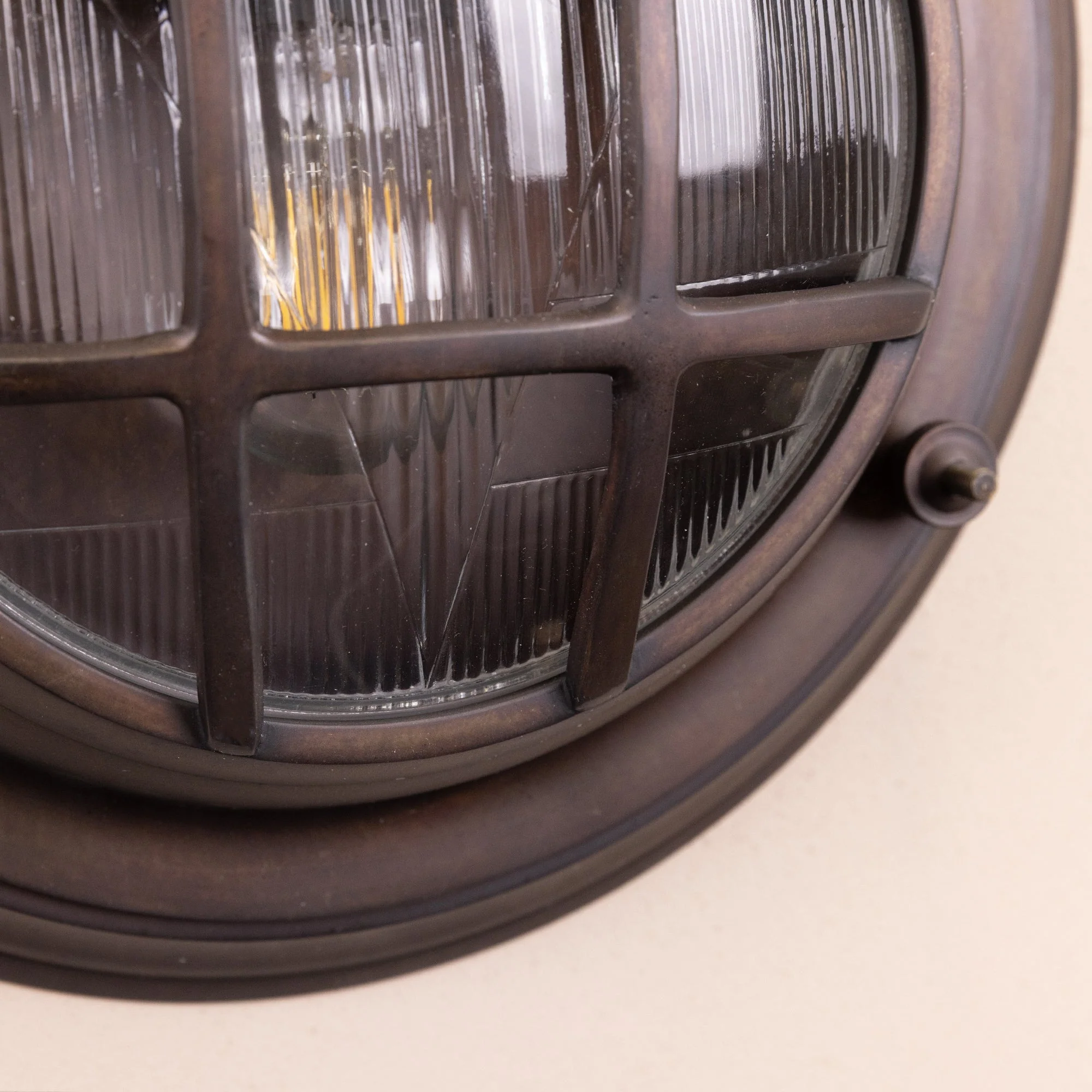 Looe Bulk Head Round Lantern | Bronze - Image 5