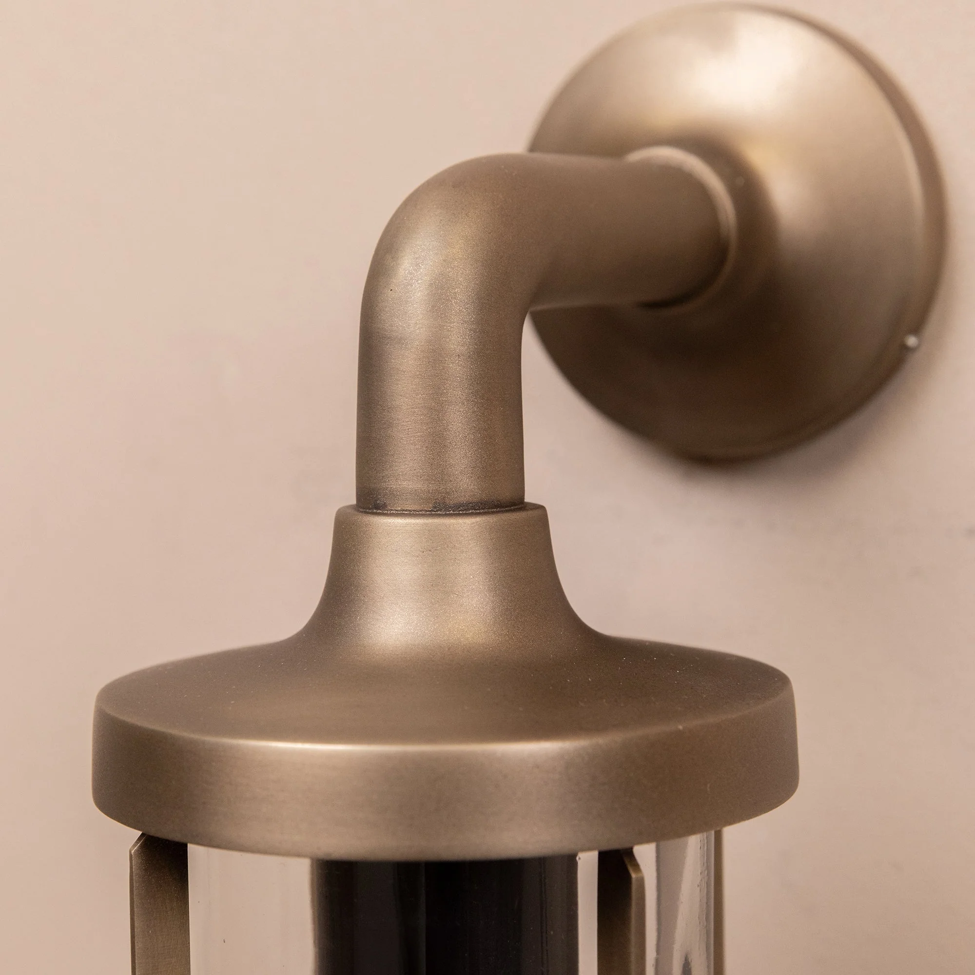Polperro Outdoor Wall Lantern | Brass - Image 5