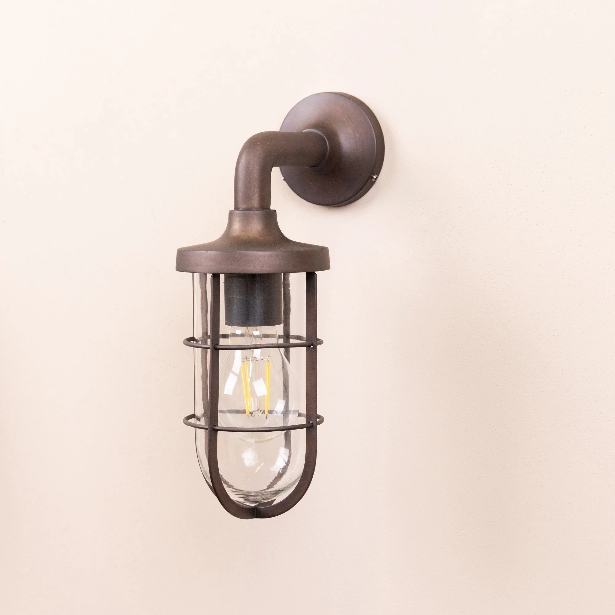 Polperro Outdoor Wall Lantern | Bronze - Image 2