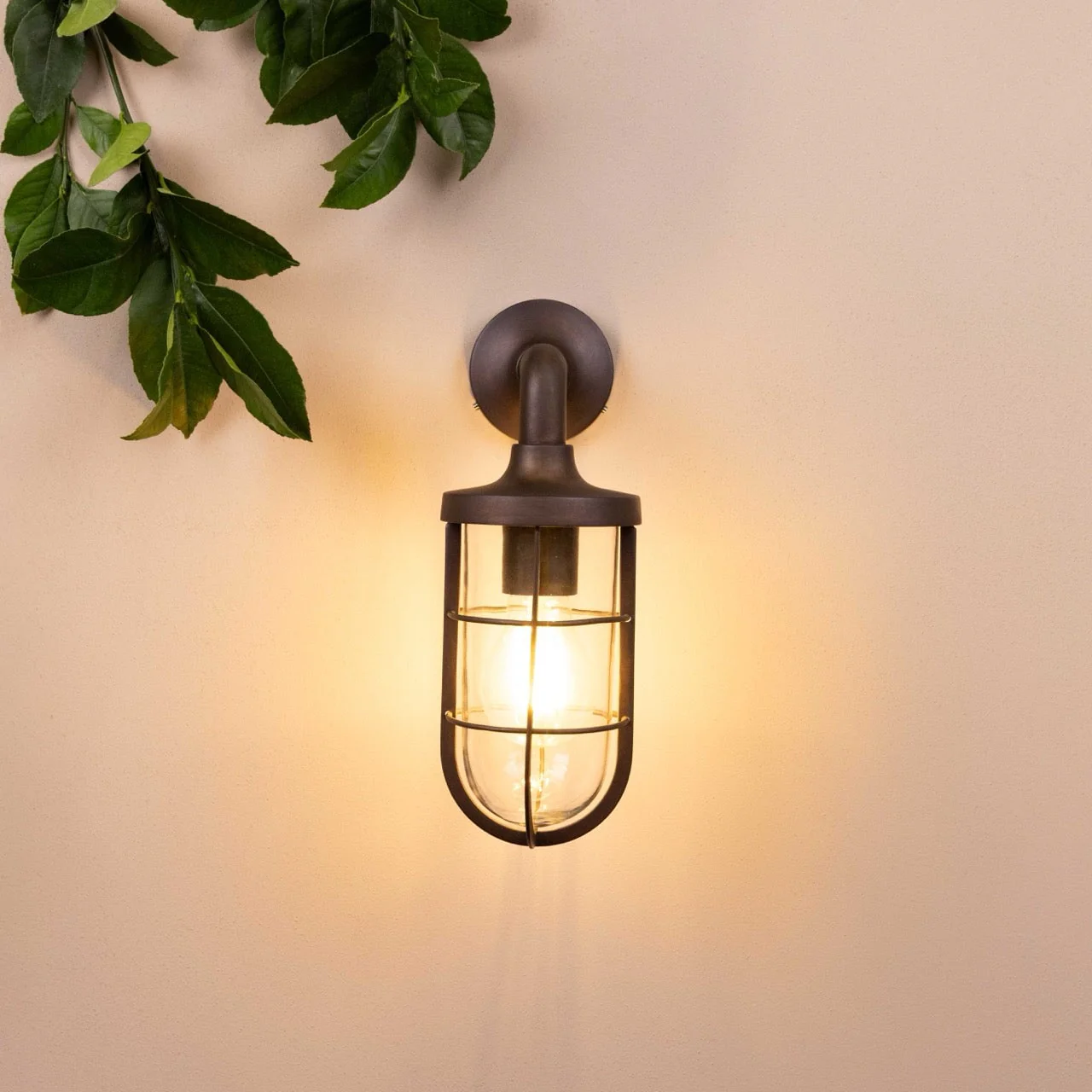 Polperro Outdoor Wall Lantern | Bronze - Image 3