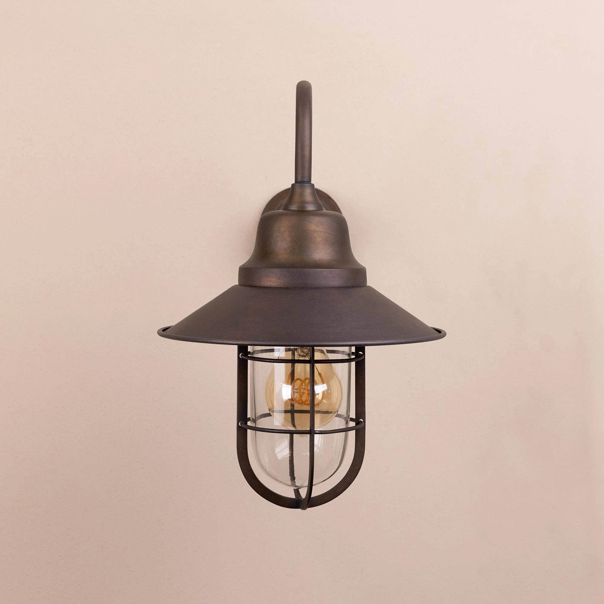 Portloe Swan Neck Lantern | Bronze - Image 2
