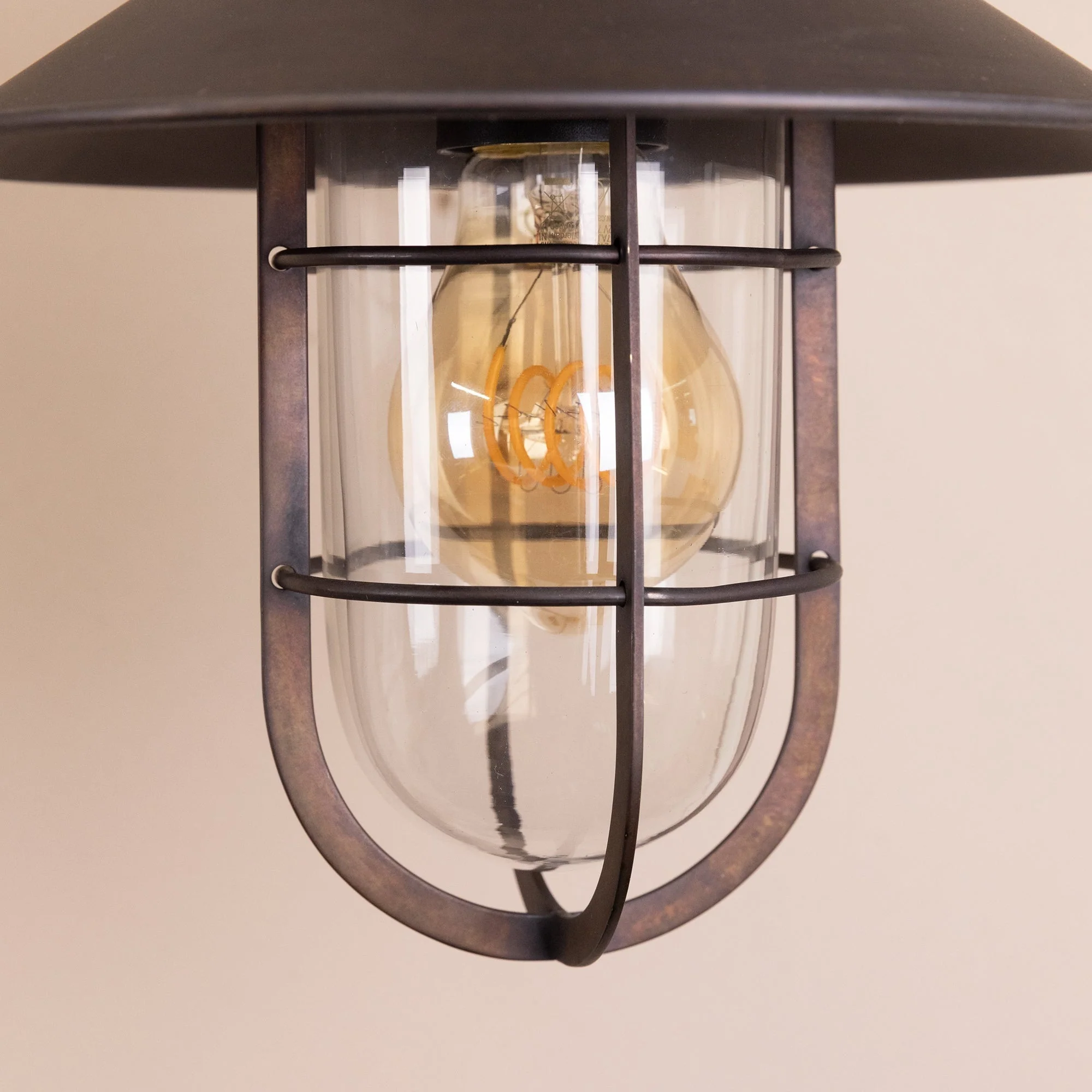 Portloe Swan Neck Lantern | Bronze - Image 5