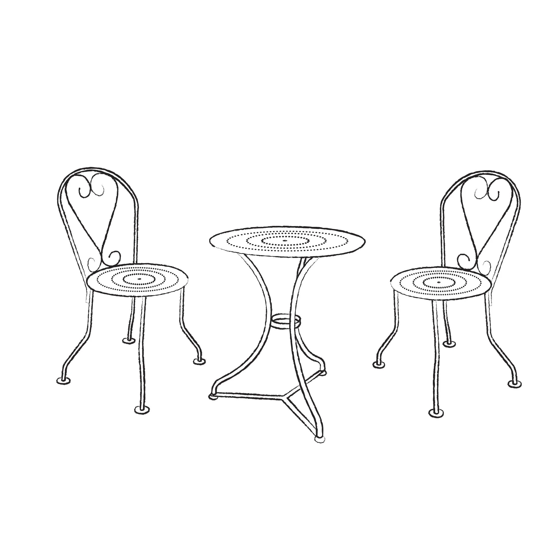 Provence Vintage 2 Seat Bistro Set - Image 11