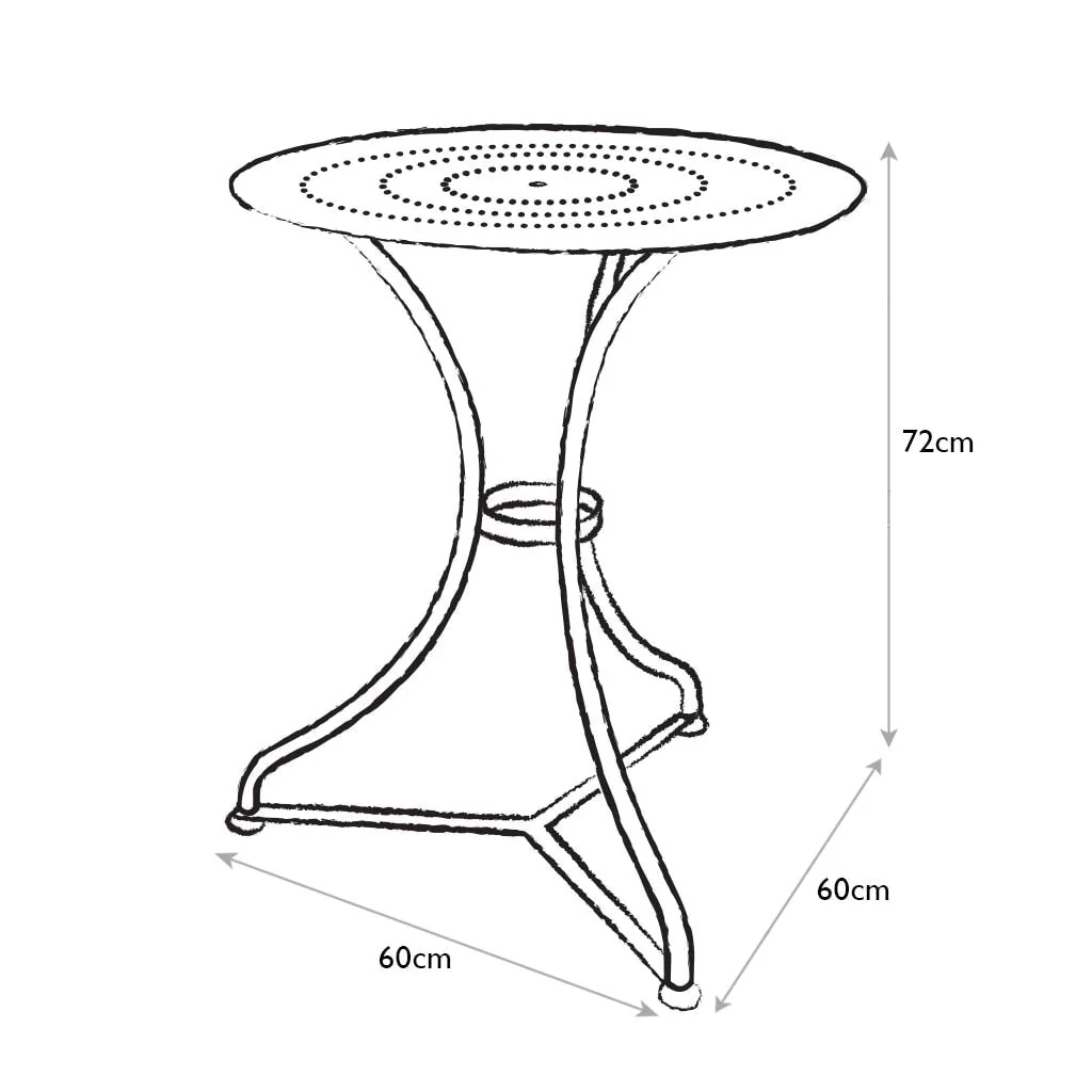 Provence Vintage Bistro Table - Image 6