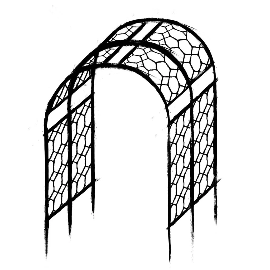 Round Pergola With Lattice - Image 7
