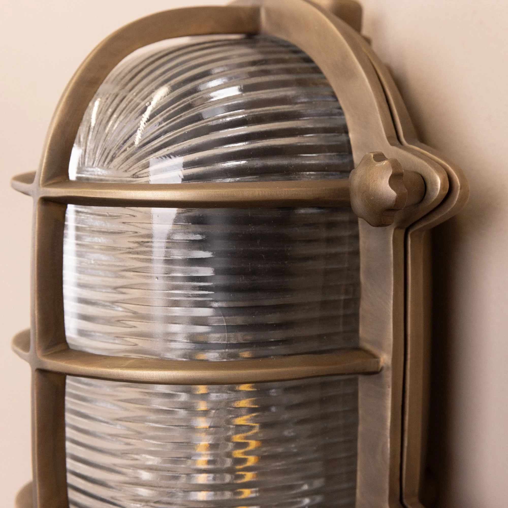 Salcombe Bulk Head Oval Lantern | Brass - Image 5