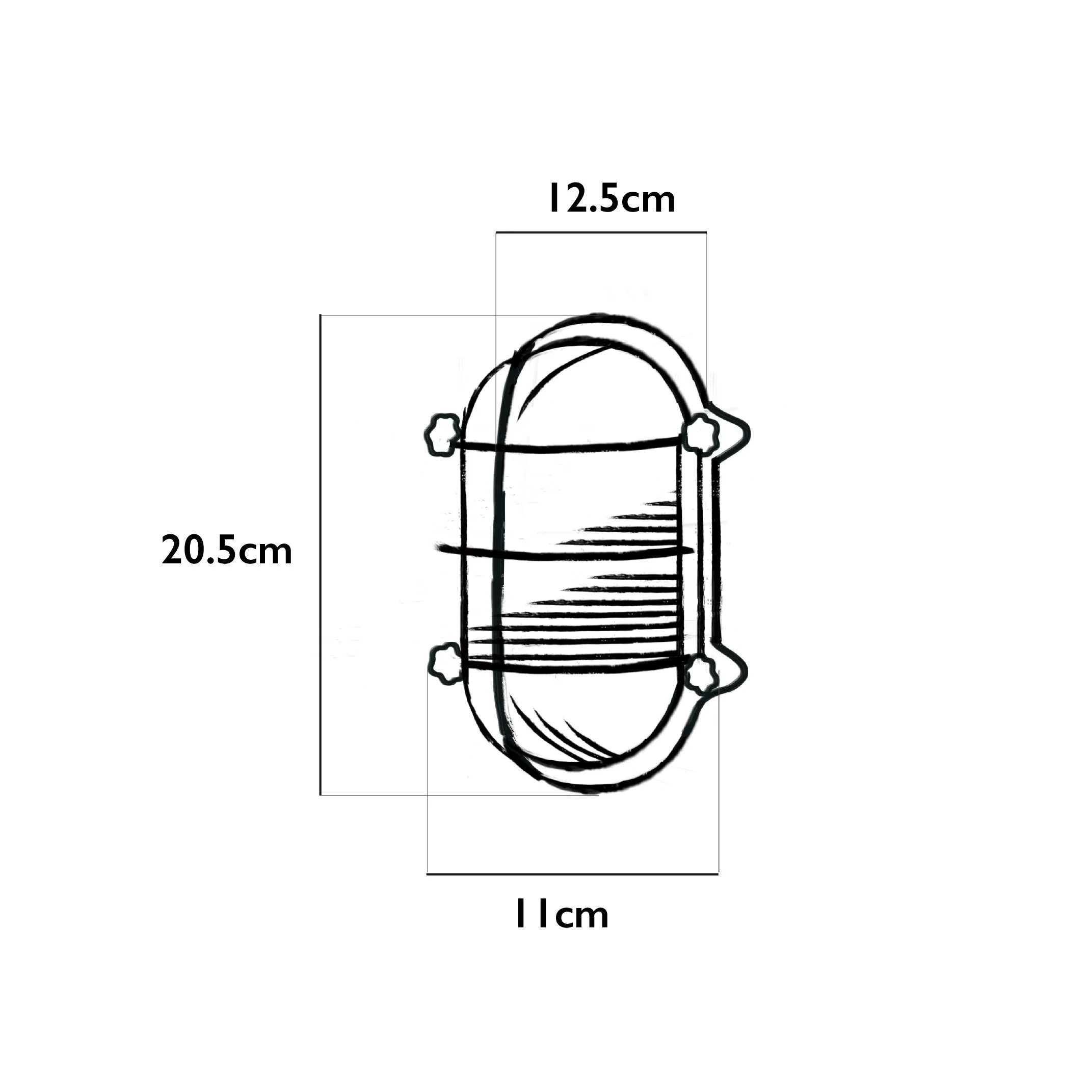 Salcombe Bulk Head Oval Lantern | Bronze - Image 6