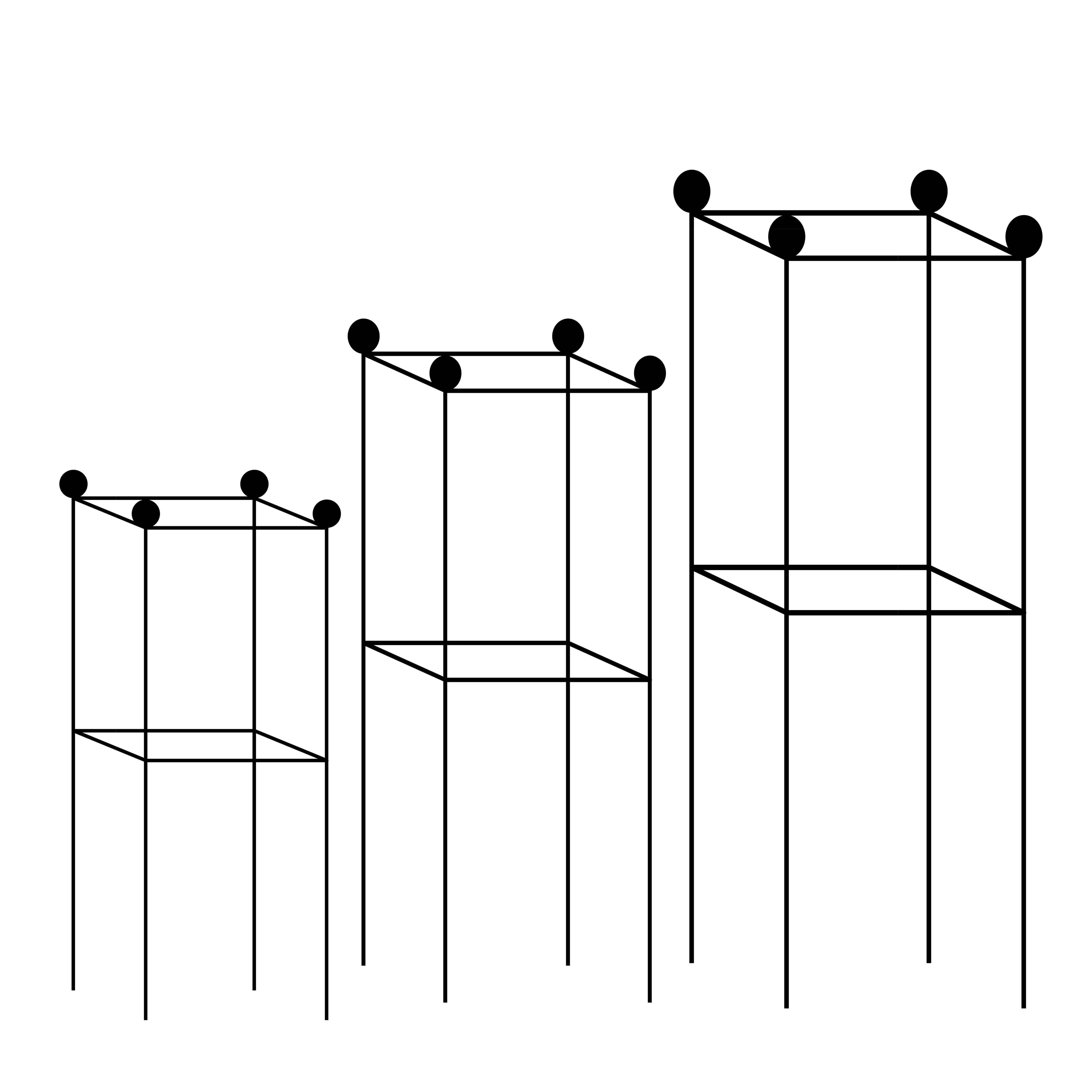 Tower Tall Plant Support - Set of 3 - S/M/L - Image 6
