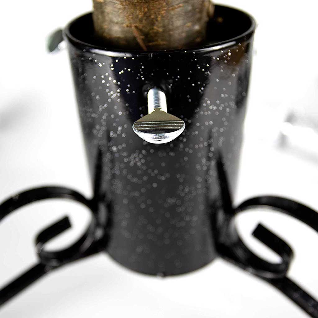 Traditional Christmas Tree Stand 4" - Black - Image 2